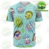 rick and morty facial expression baseball jersey style 02 xs aop 821 - Rick And Morty Gifts